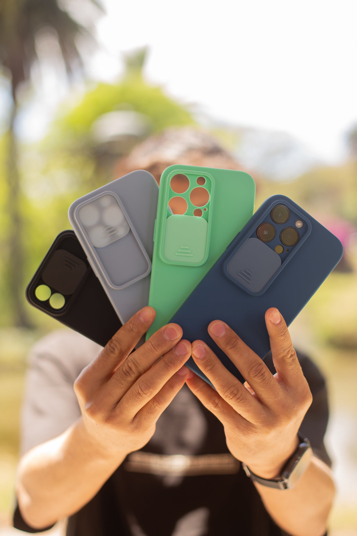 Cases cubre cámara,negro