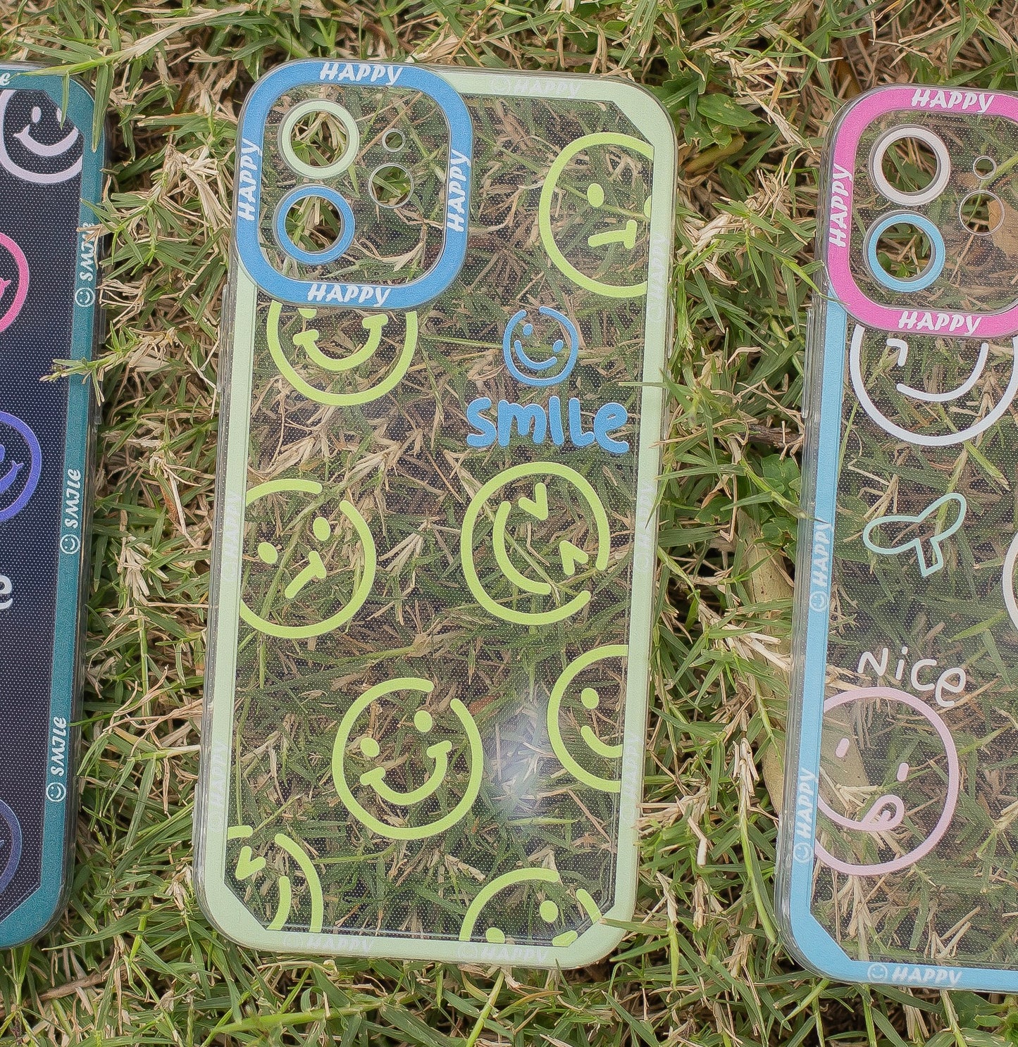 Case Vibes & Smiles verde lima