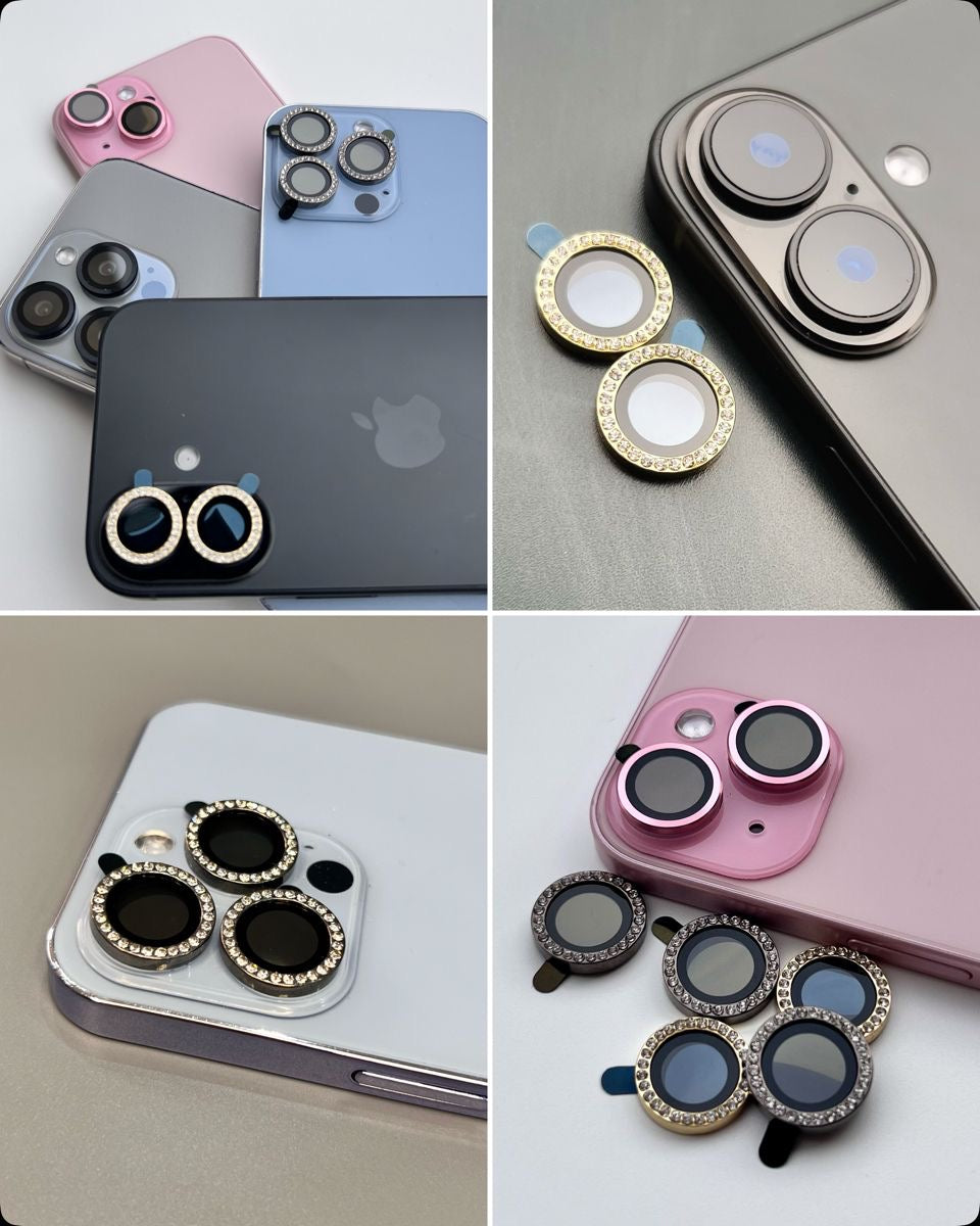 Protector de Cámara Individual -Dorado con brillo