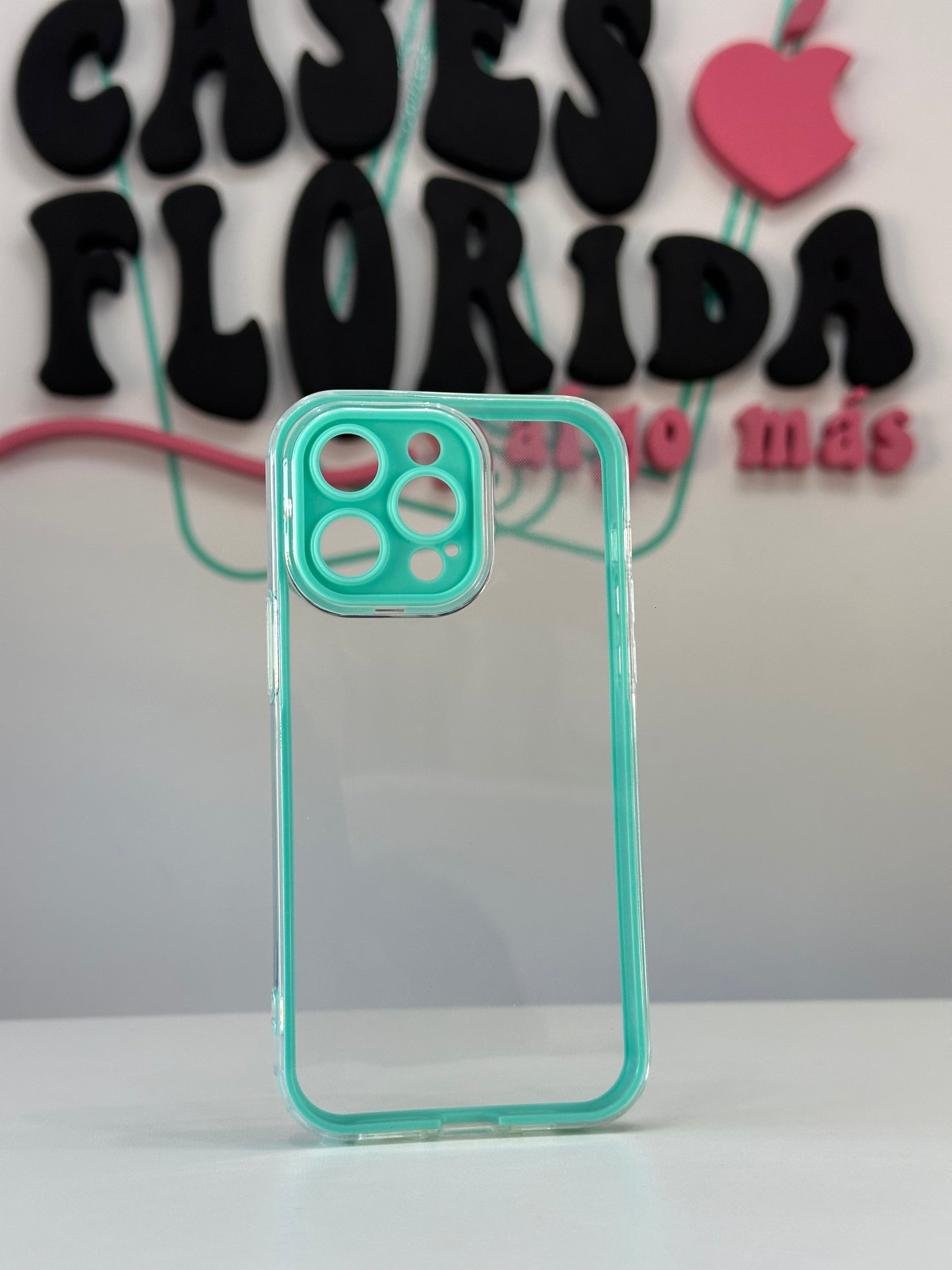 Dos en uno con cubre camara, verde agua