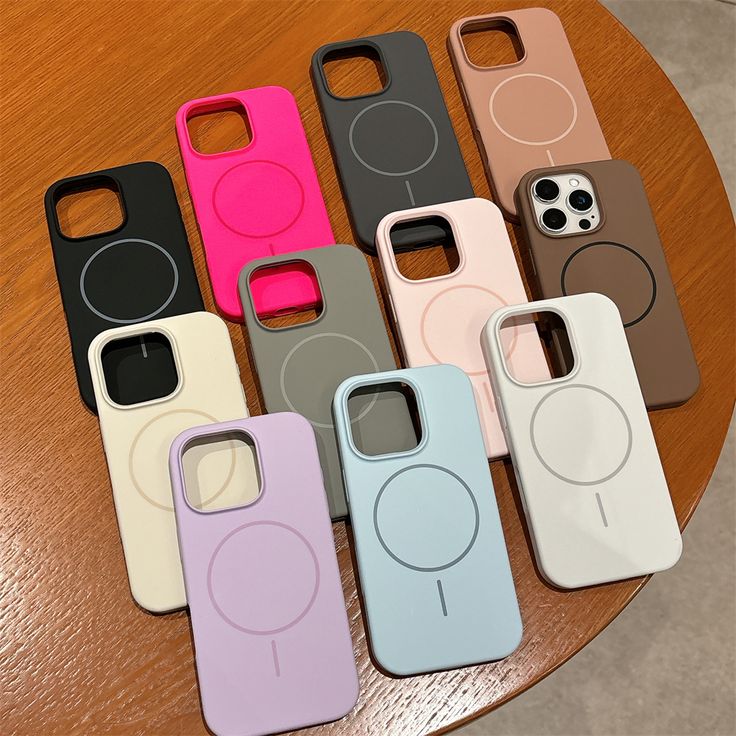 Cases de silicona magsafe celeste