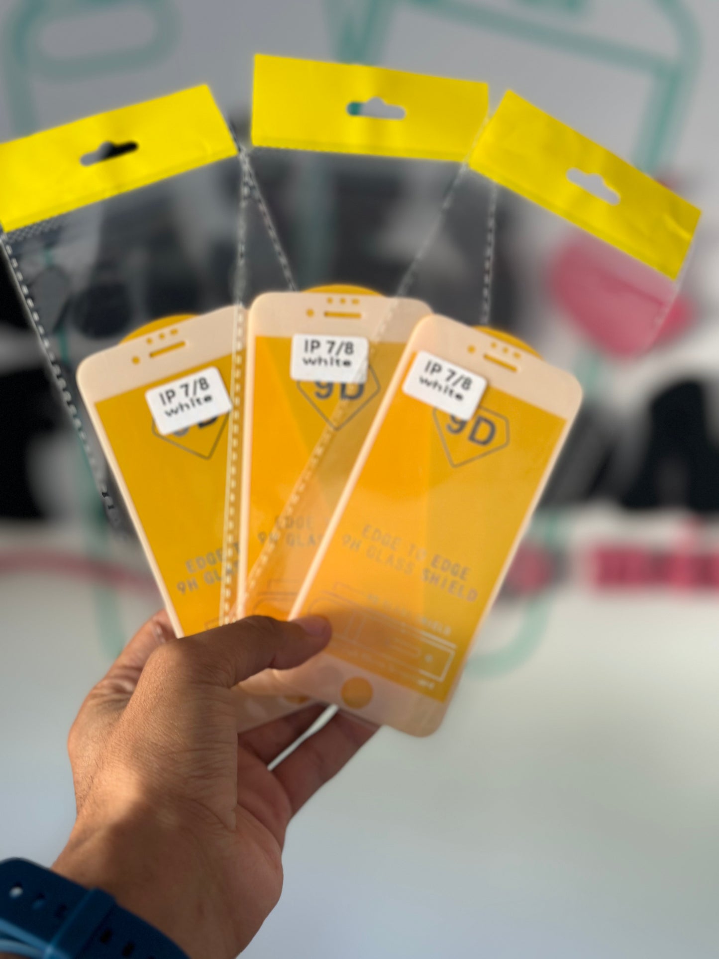 Vidrio templado 9D blanco