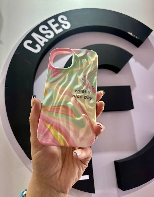 Case esfumada green to pink