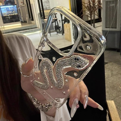 Case Serpiente Plata Brillante