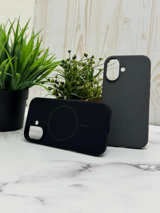 Cases de silicona magsafe gris