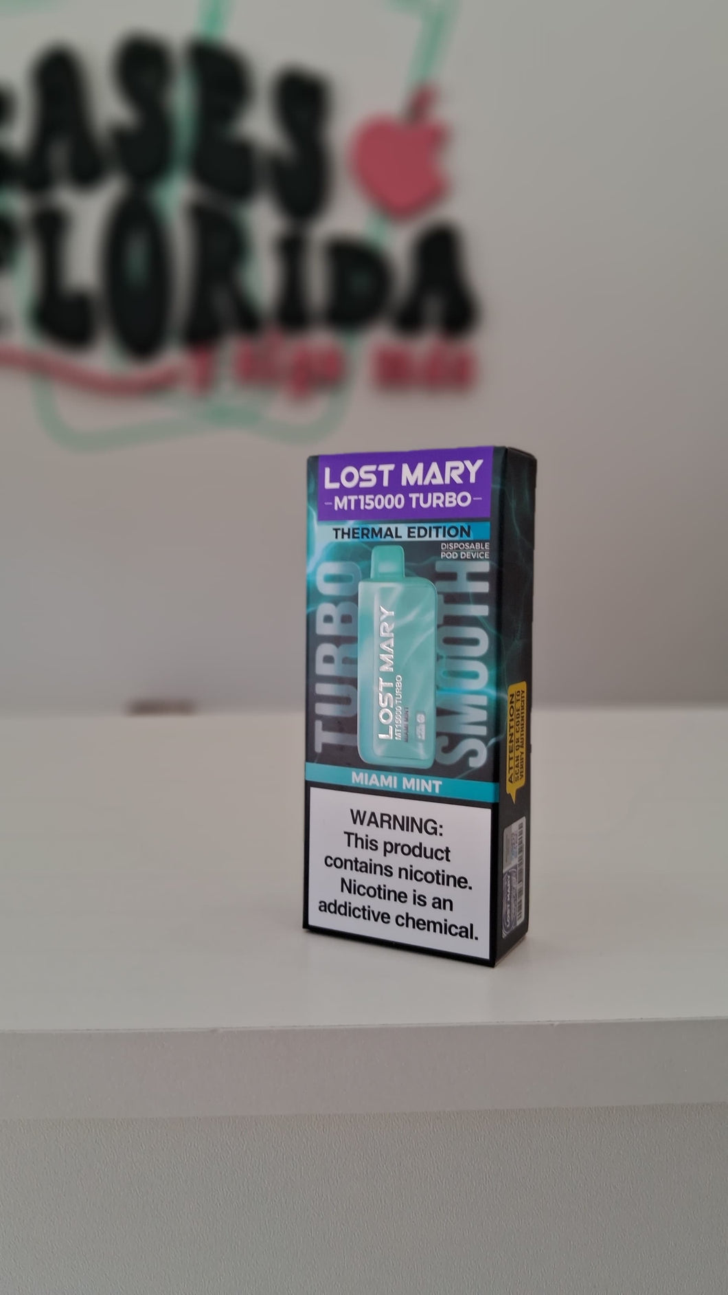 Lost Mary Turbo 15.000 Puffs. Miami Mint
