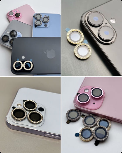 Protector de Cámara Individual -Dorado con brillo