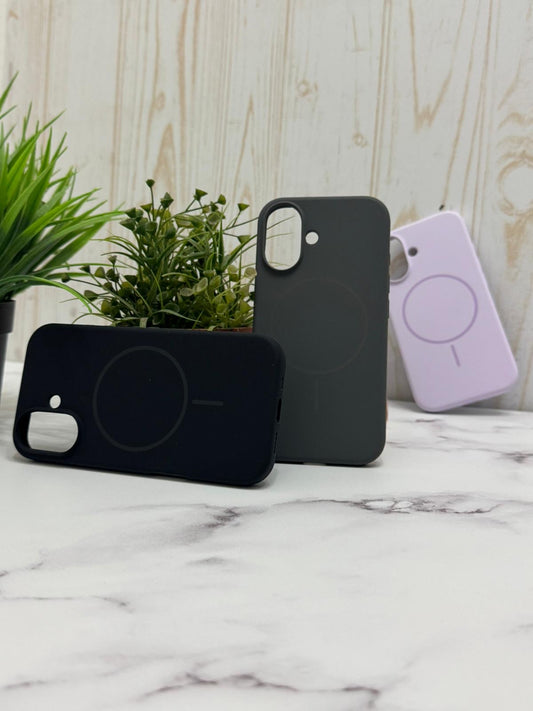 Cases de silicona magsafe lila