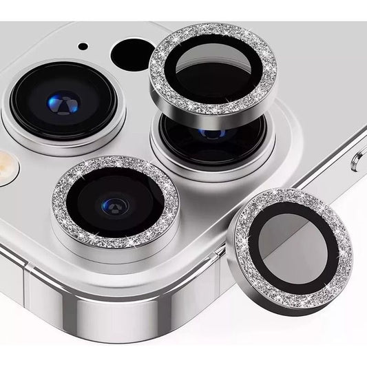 Protector de Cámara Individual -Plateada con brillo