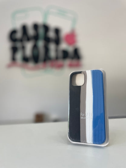 Case Silicona Texturizada - NEGRO, AZUL, GRIS Y BLANCO