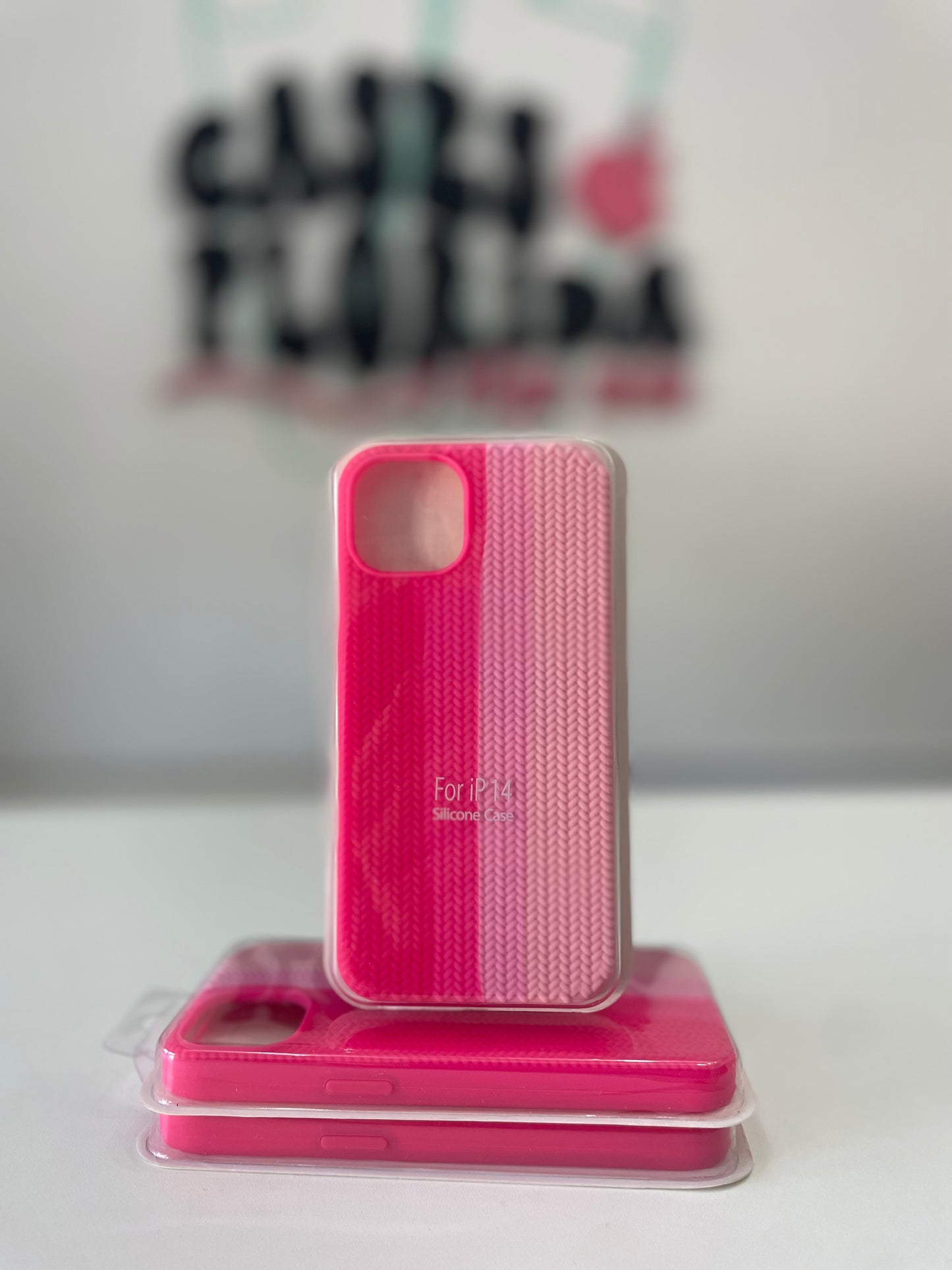 Case Silicona Texturizada - Rosado