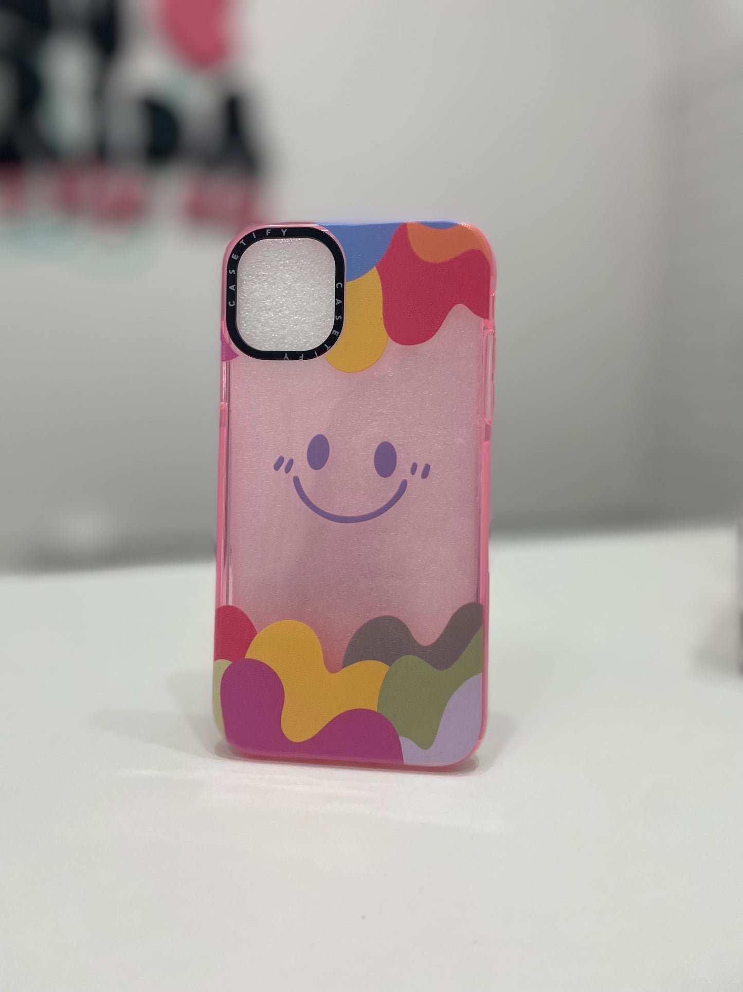 Case Grafiti Smile Rosa