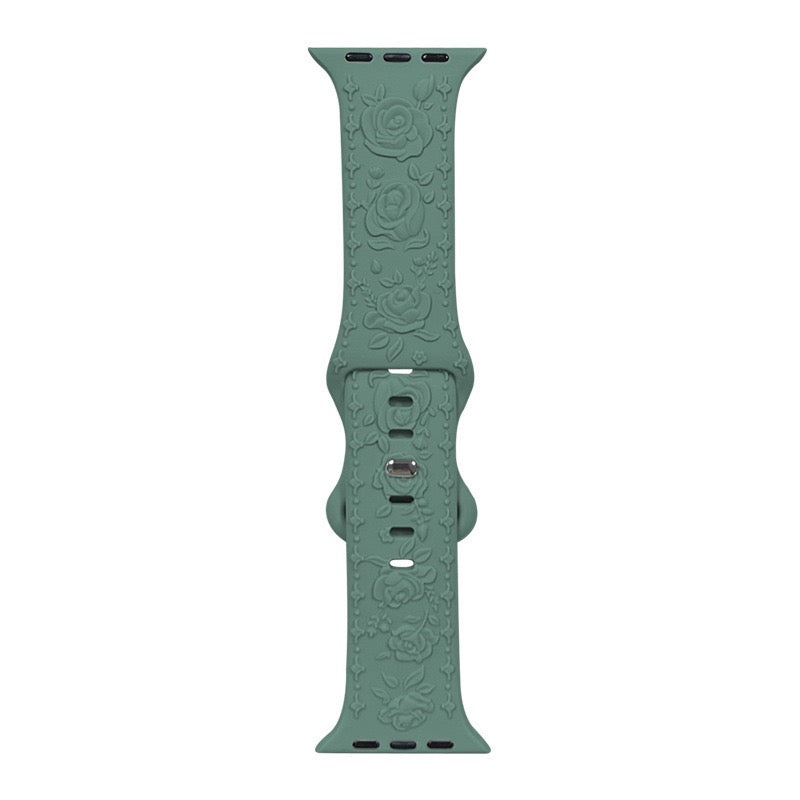 🌸 Correa Floral Relief  para Apple Watch