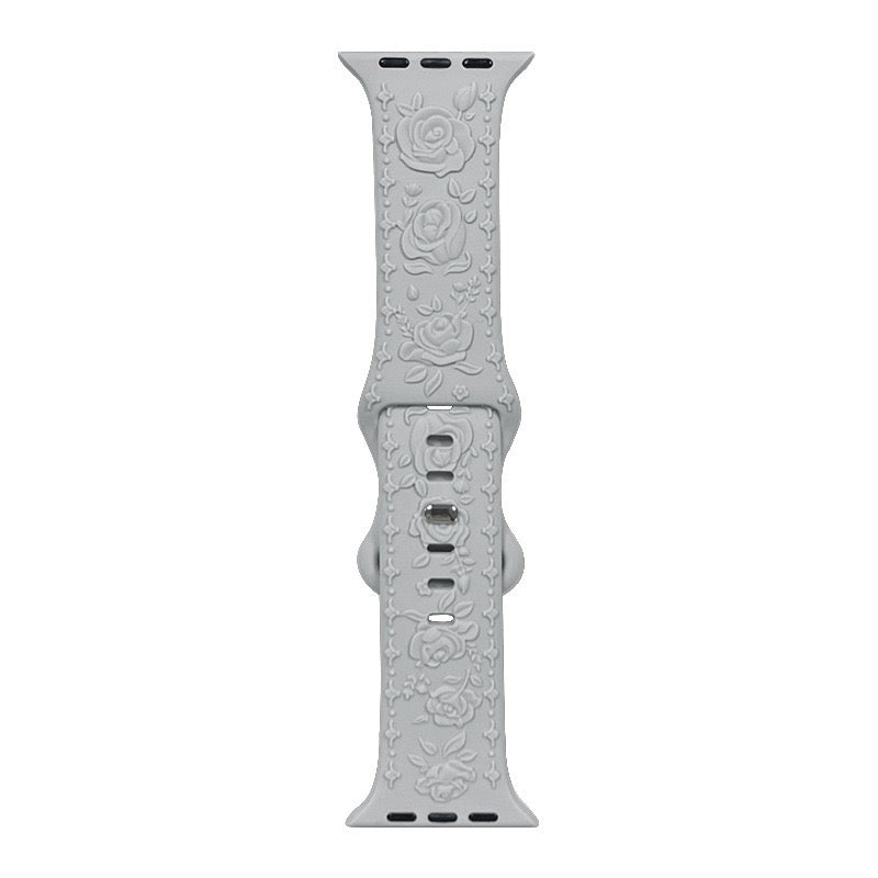 🌸 Correa Floral Relief  para Apple Watch