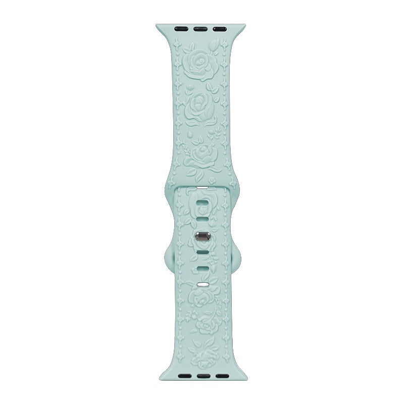 🌸 Correa Floral Relief  para Apple Watch