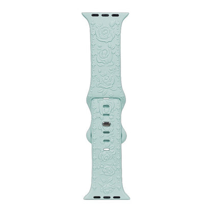 🌸 Correa Floral Relief  para Apple Watch