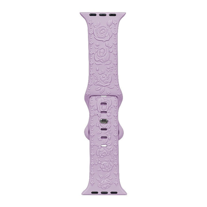 🌸 Correa Floral Relief  para Apple Watch