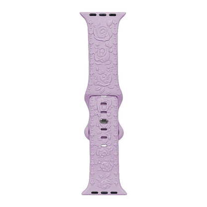 🌸 Correa Floral Relief  para Apple Watch