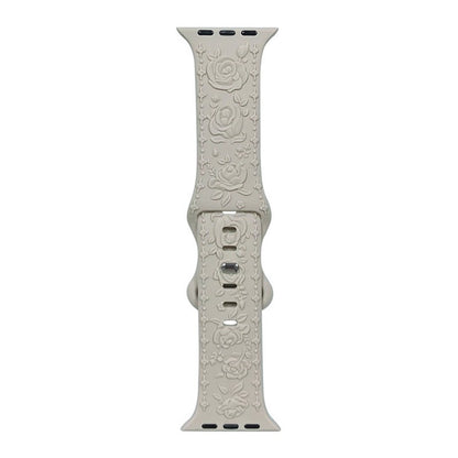🌸 Correa Floral Relief  para Apple Watch