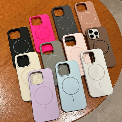 Cases de silicona magsafe celeste