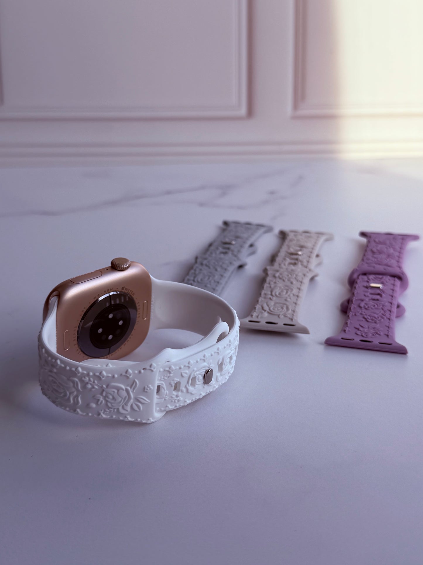 🌸 Correa Floral Relief  para Apple Watch