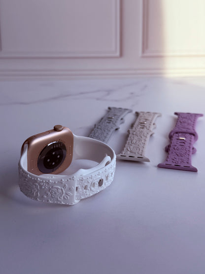 🌸 Correa Floral Relief  para Apple Watch