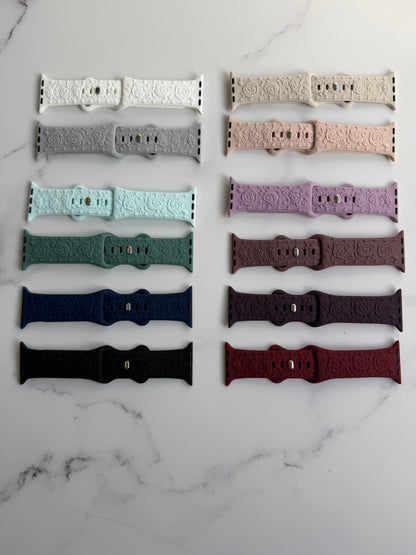 🌸 Correa Floral Relief  para Apple Watch