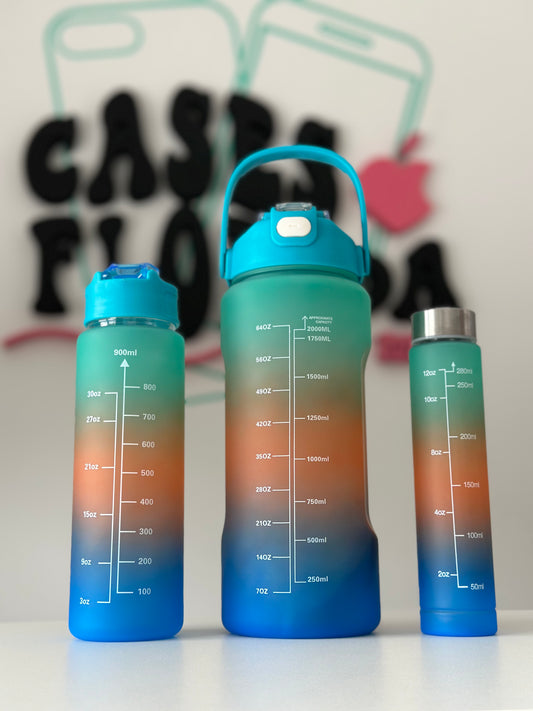 Botellas motivacionales 3 en 1