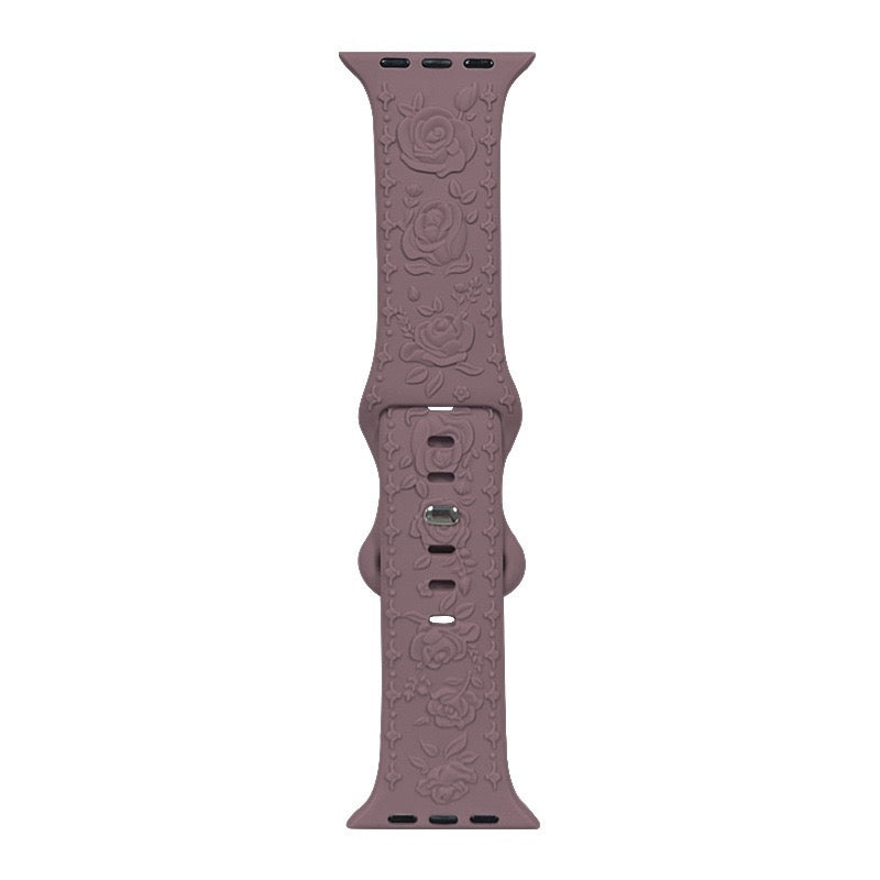 🌸 Correa Floral Relief  para Apple Watch